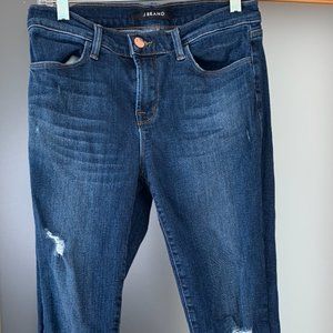 J Brand Cropped Skinny with Rips